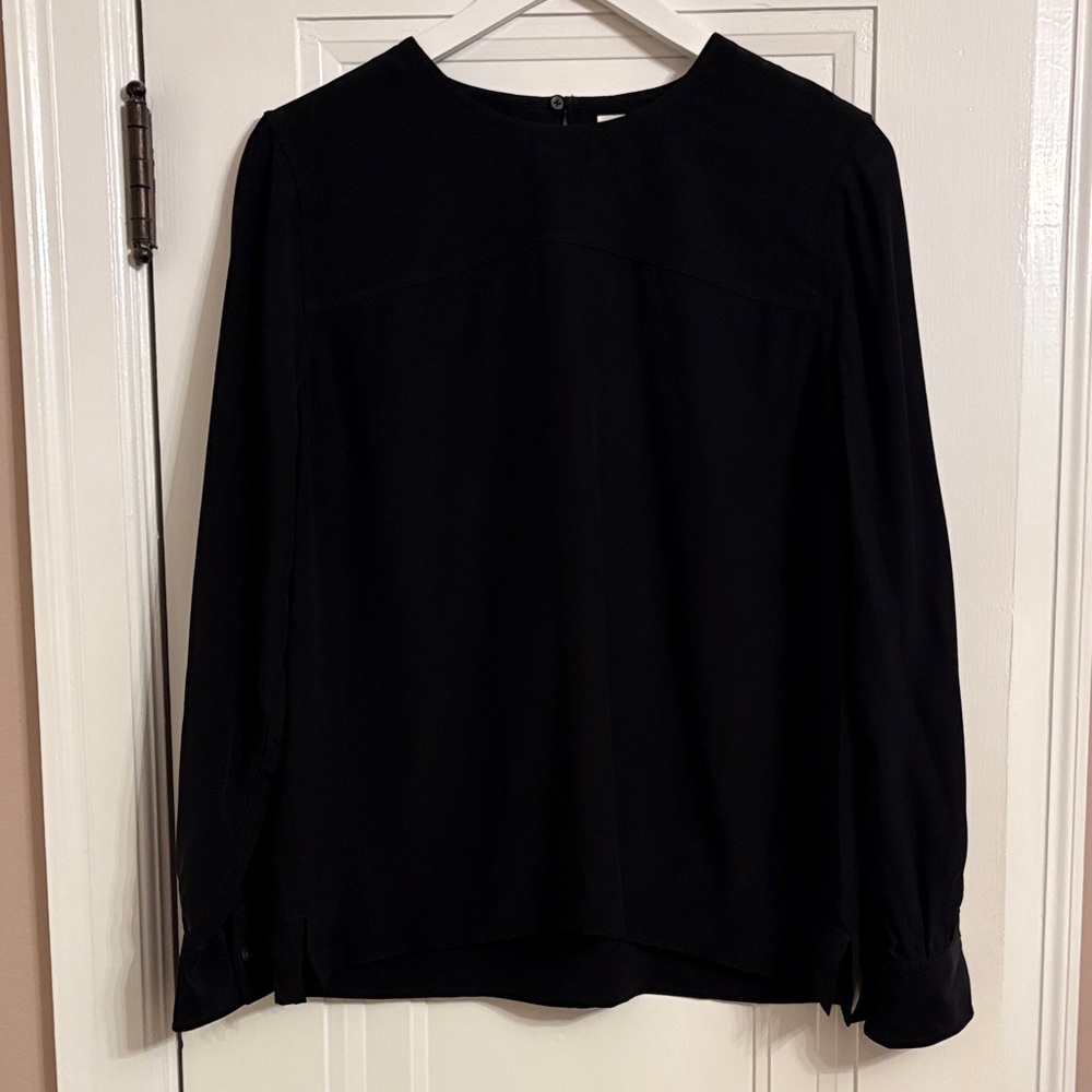 Everlane Classic Black Silk Women's Blouse